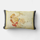 ジェミニツインズ ヴィンテージ星座 ウラニアの鏡 ランバークッション (正面)