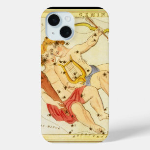ジェミニツインズ ヴィンテージ星座 ウラニアの鏡 iPhone 15ケース
