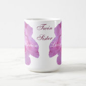 ジェミニツイン姉妹ホットピンクバラマグバイベルグリンド コーヒーマグカップ (中央)