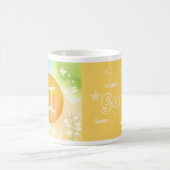 ジェミニパステルウォーターカラーアストロロジー〔占星術の〕十二宮図サイン コーヒーマグカップ (中央)