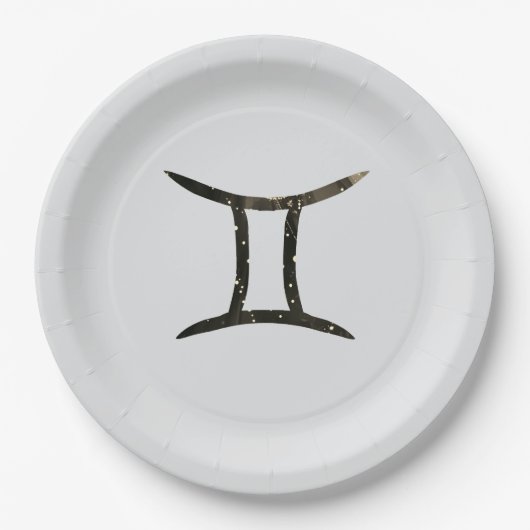 ジェミニパーティー9インチラウンド紙プレート ペーパープレート (正面)