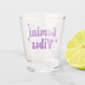 ジェミニビベス〔占星術の〕十二宮図星占いパープルスターズ ショットグラス (裏面)