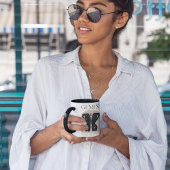 ジェミニフェミニン〔占星術の〕十二宮図デザインブラウンブラック15オズ マグカップ