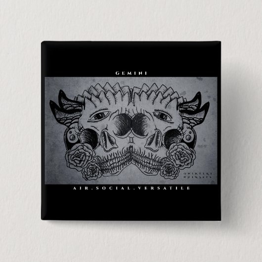 ジェミニプリント 缶バッジ (正面)