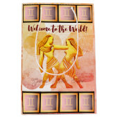 ジェミニベビー/双子(5月21日~6月21日) ミディアムペーパーバッグ (正面)