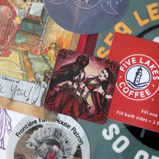 ジェミニベリーダンサーポストカード スクエアシール