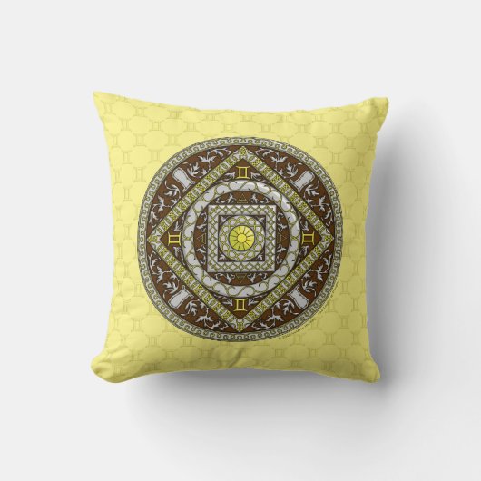 ジェミニマンダラ枕 クッション (正面)