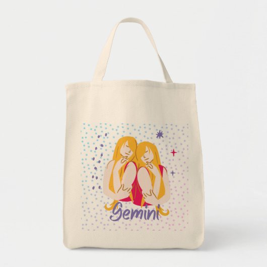ジェミニモダンツインズ〔占星術の〕十二宮図 トートバッグ (正面)