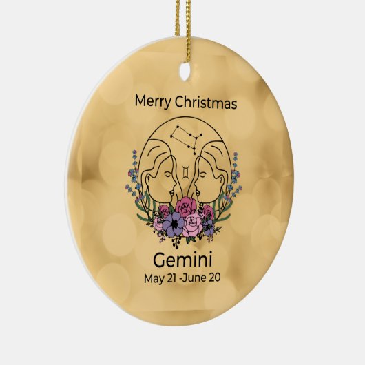 ジェミニヴィンテージインスパイアクリスマスオーナメント セラミックオーナメント (右)