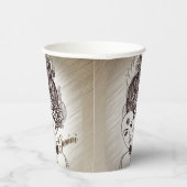 ジェミニ仮面レディ〔占星術の〕十二宮図 素朴 紙コップ (右)