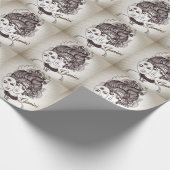 ジェミニ仮面女性〔占星術の〕十二宮図 ラッピングペーパー (角)