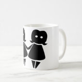 ジェミニ占星術のシンボル記号 コーヒーマグカップ (正面右)