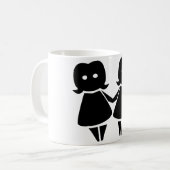 ジェミニ占星術のシンボル記号 コーヒーマグカップ (正面左)