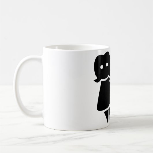 ジェミニ占星術のシンボル記号 コーヒーマグカップ (左)