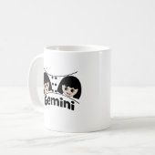 ジェミニ占星術ふたご座キッズ コーヒーマグカップ (正面左)