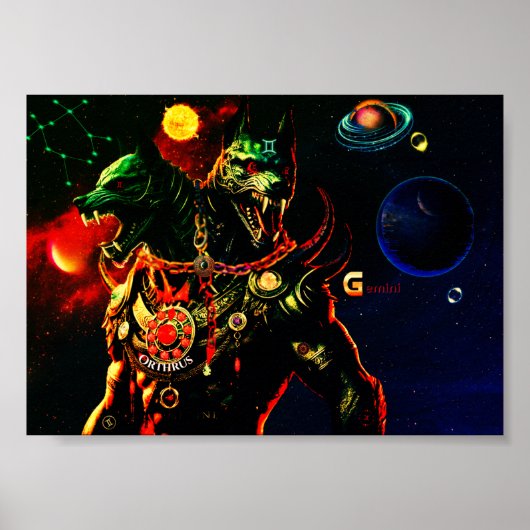 ジェミニ占星術神話の生き物ポスター ポスター (正面)
