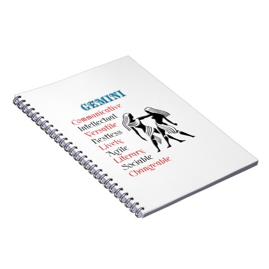 ジェミニ占星術〔占星術の〕十二宮図標識 ノートブック (右側)