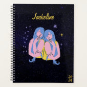 ジェミニ占星術l銀河系スカイスターカレンダー プランナー手帳 (正面)