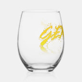 ジェミニ反射 ステムなしワイングラス (正面)