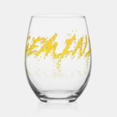 ジェミニ反射 ステムなしワイングラス (左)