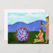 ジェミニ太陽はウイルスのはがきに対抗する ポストカード (正面/裏面)