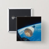 ジェミニ宇宙カプセル 缶バッジ (正面&裏面)