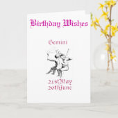 ジェミニ挨拶状 カード (黄色い花)