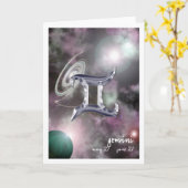 ジェミニ挨拶状 カード (黄色い花)