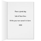 ジェミニ星占いサイン誕生日カード5月21日～6月20日 (内側 (右))