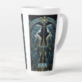 ジェミニ星占い徴候 カフェラテマグ (右アングル)