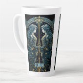 ジェミニ星占い徴候 カフェラテマグ (左アングル)