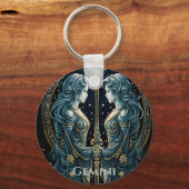 ジェミニ星占い徴候 キーホルダー (正面)