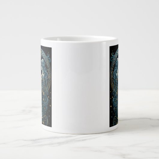 ジェミニ星占い徴候 ジャンボコーヒーマグカップ (正面)