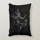 ジェミニ星座ヘベリアス1690オンブラック アクセントクッション (正面(垂直))