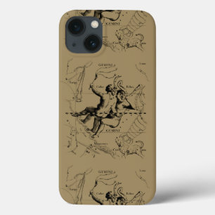ジェミニ星座図 ヘヴェリウス 1690年頃 iPhone 13ケース