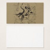 ジェミニ星座1690年頃の地図ヘベリアス (正面&裏面)