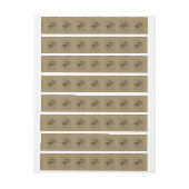 ジェミニ星座1690年頃の地図ヘベリアス ラップアラウンドラベル (シート)