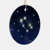 ジェミニ星座|の名前をカスタムする セラミックオーナメント (右)