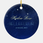 ジェミニ星座|の名前をカスタムする セラミックオーナメント (裏面)