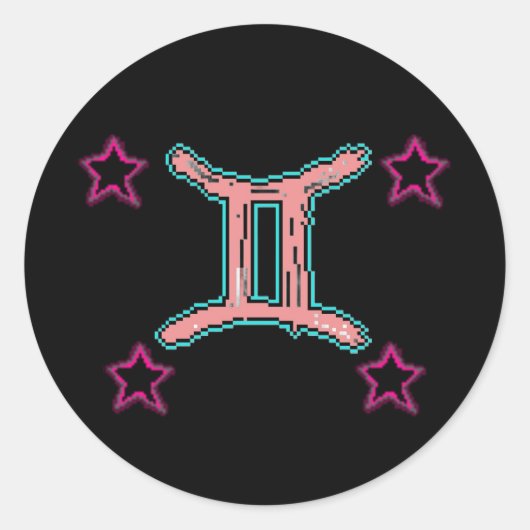 ジェミニ星 ラウンドシール (正面)