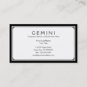 ジェミニ洗練 名刺 (裏面)