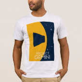 ジェミニ計画宇宙アートイラスト Tシャツ (正面)