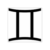 ジェミニ記号アートスタンプ ラバースタンプ (インプリント)