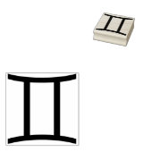 ジェミニ記号アートスタンプ ラバースタンプ (押印)
