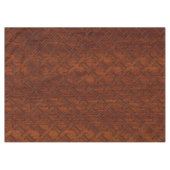 ジェミニ記号ブラウンマホガニーのようなプリント テーブルクロス (正面(横))