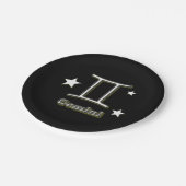 ジェミニ記号 ペーパープレート (アングル)