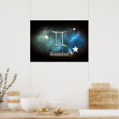 ジェミニ記号 ポスター (キッチン)
