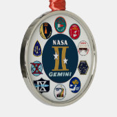 ジェミニ記念するロゴ メタルオーナメント (右)