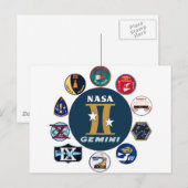ジェミニ記念ロゴ ポストカード (正面/裏面)