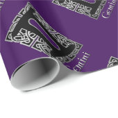 ジェミニ誕生サインケルト結び目模様〔占星術の〕十二宮図紙 ラッピングペーパー (ロールコーナー)